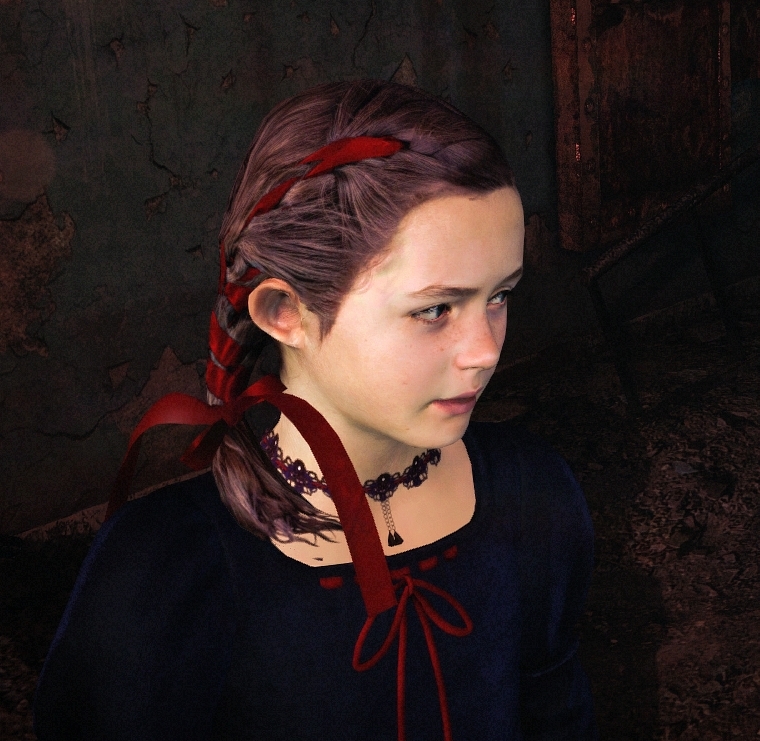 Resident Evil: Revelations 2 "Natalia Dark Dress Dark Hair"