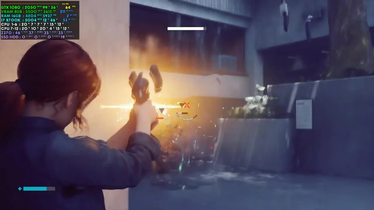 Тест Control на i7 8700K - GTX 1080 - 1440p