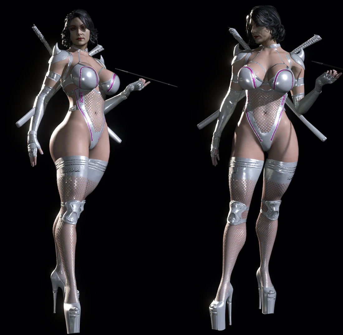 Resident Evil: Village "Димитреску Ниндзя в белом" [v1.0] {Grogu}