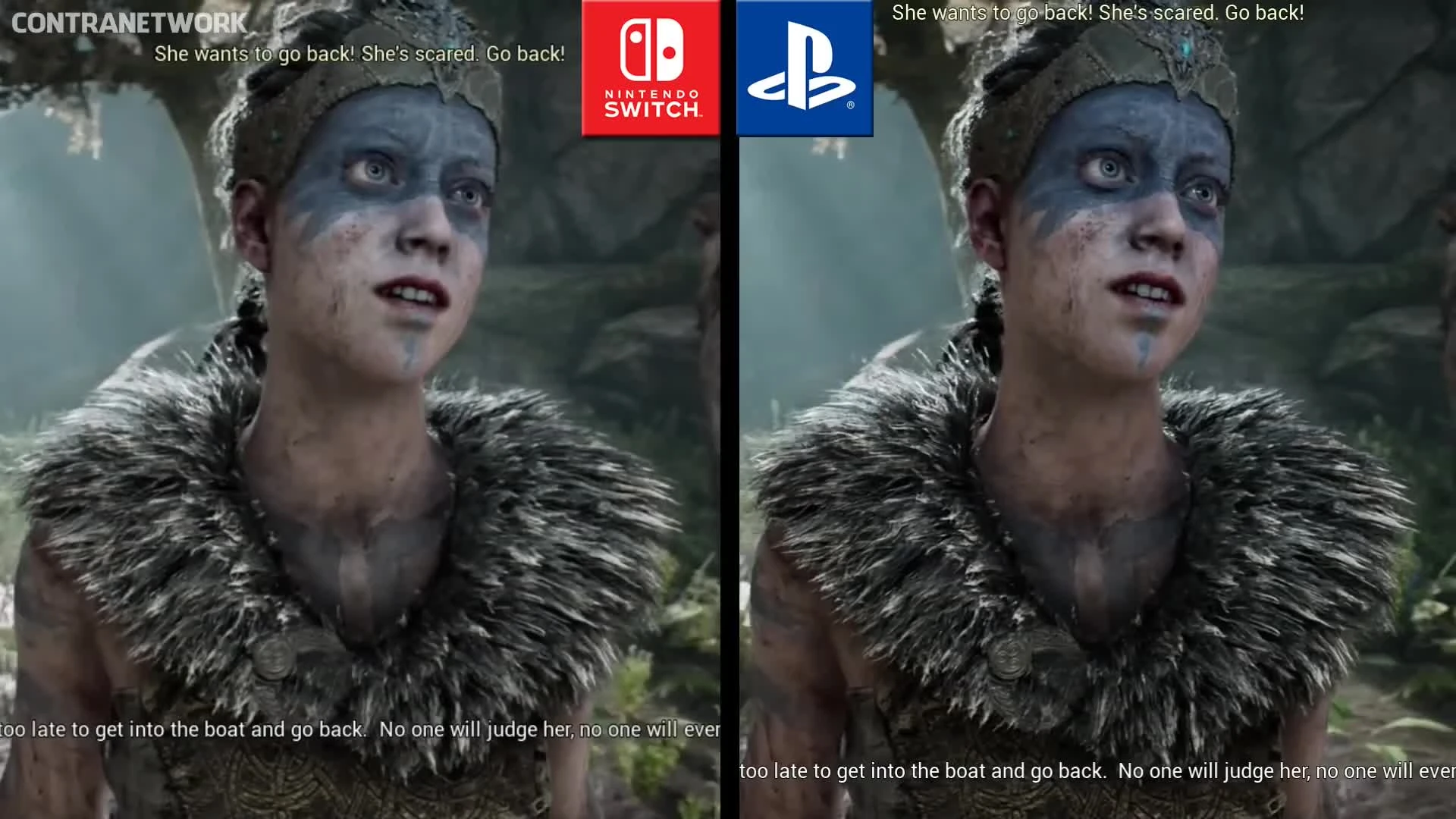 Hellblade - Сравнение графики на Switch и PS4