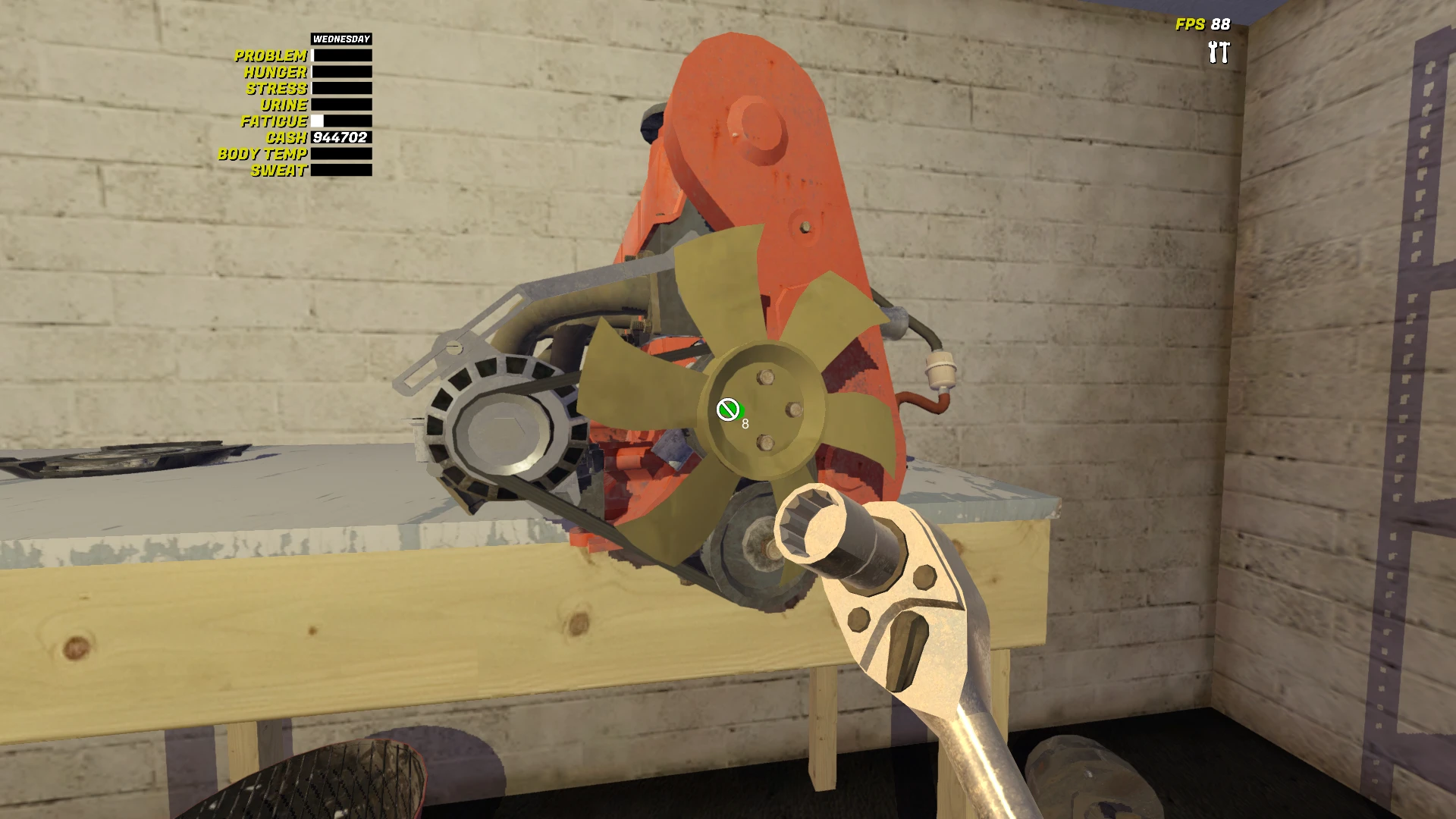 My Winter Car "Чит-Мод - Отображение размера болтов"