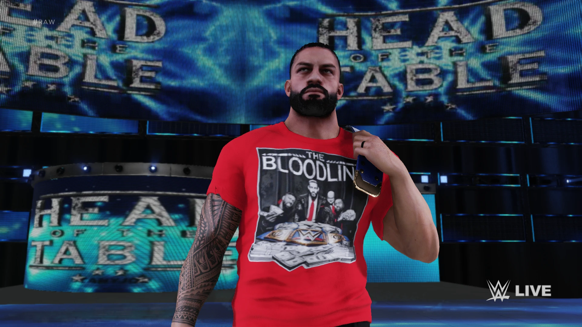 WWE 2K18 "Roman Reigns Bloodline attire red '21 mod"