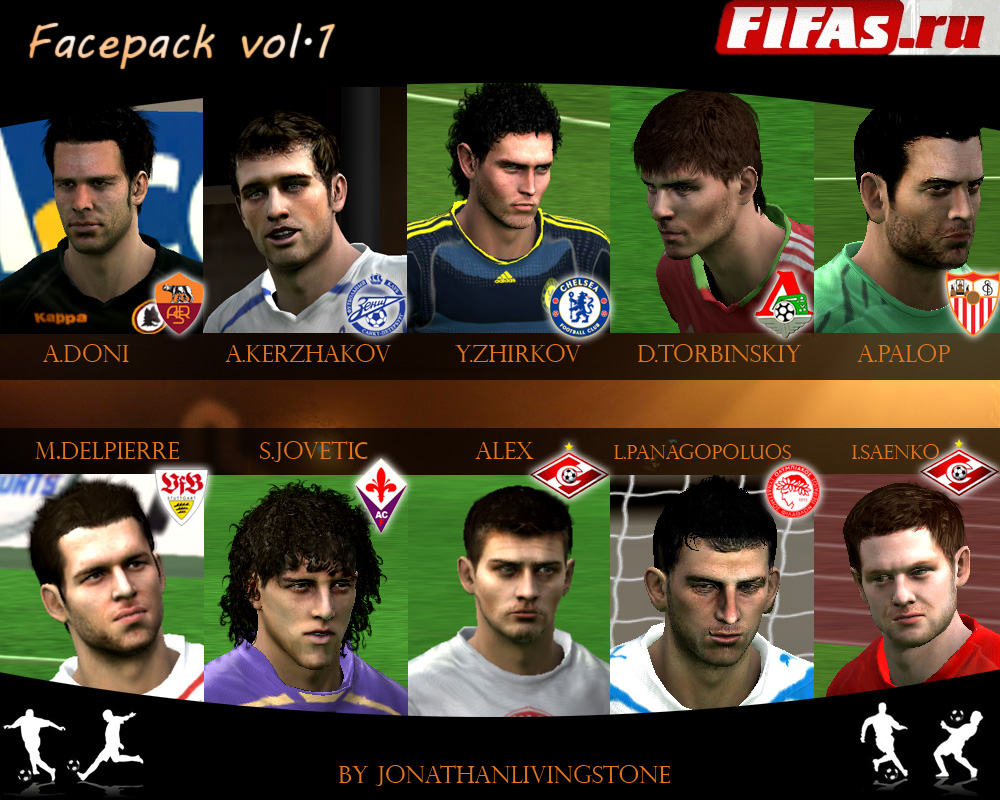 Скачать FIFA 10 "Facepack vol.1 by fifas" - Геймплей