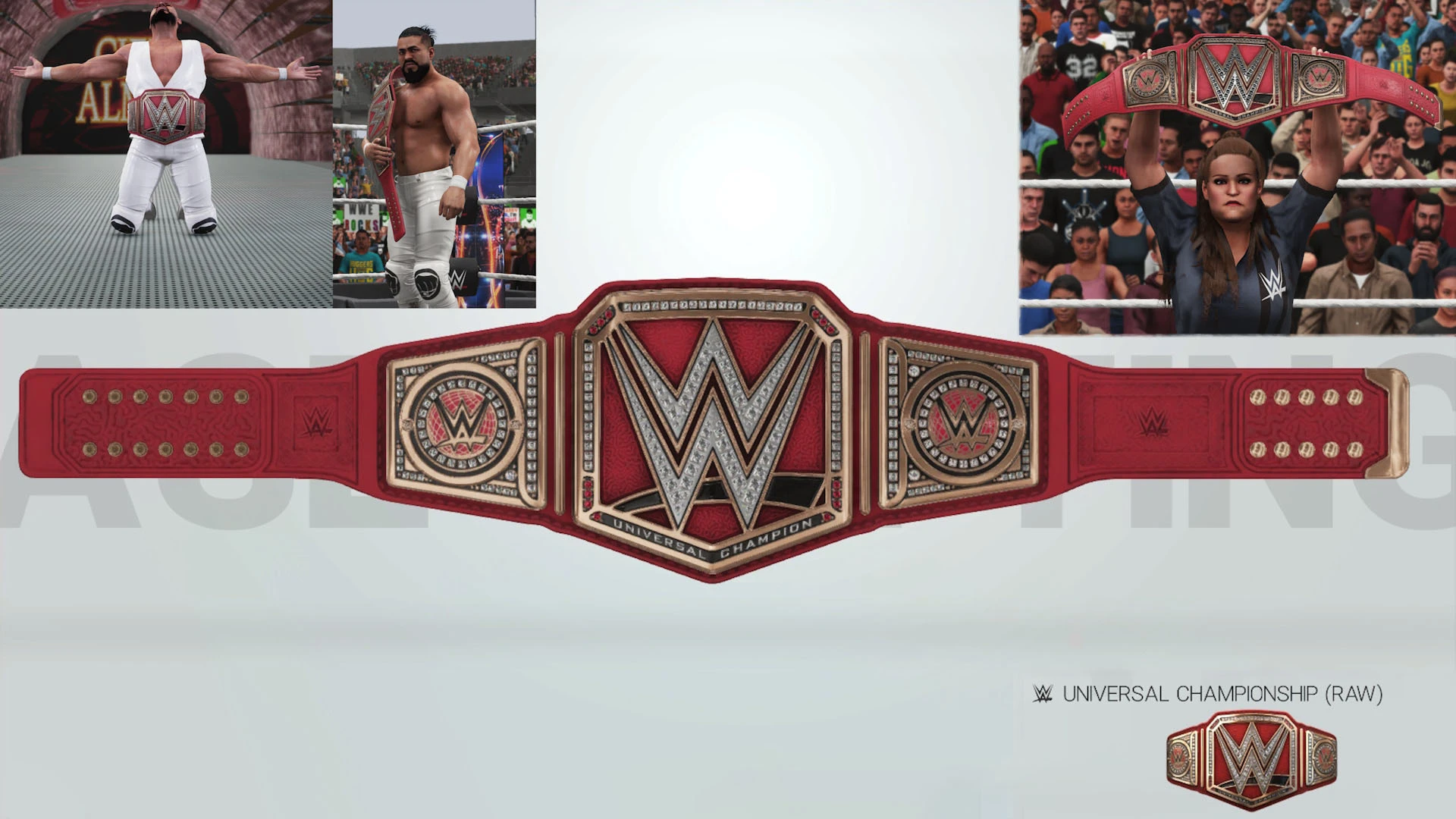 WWE 2K19 "Пояс/Титул WWE Чемпион Вселенной (RAW) из WWE 2K25"