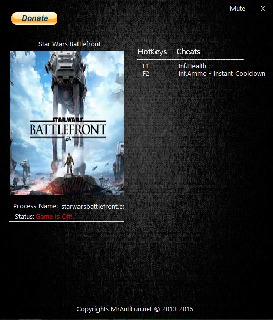 Star Wars: Battlefront (2015): Трейнер/Trainer (+3) [1.4.22789] {MrAntiFun}