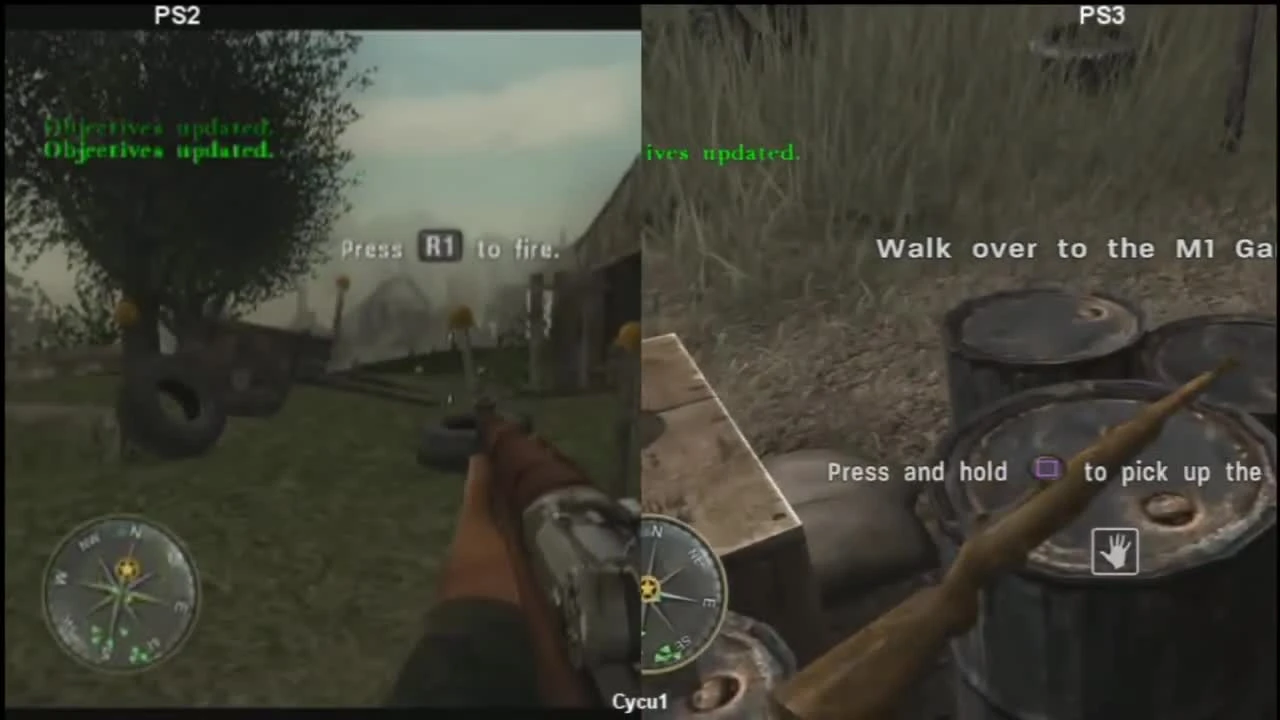 Call of Duty 3 - PS2 vs PS3