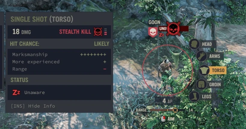 Jagged Alliance 3 "Шанс попадания с описанием"