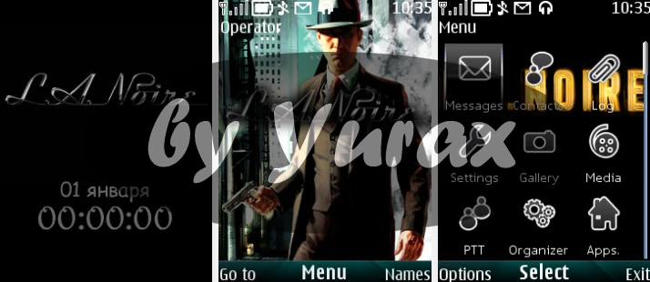 L.A. Noire "Theme for Nokia s40 240x320" by Yurax