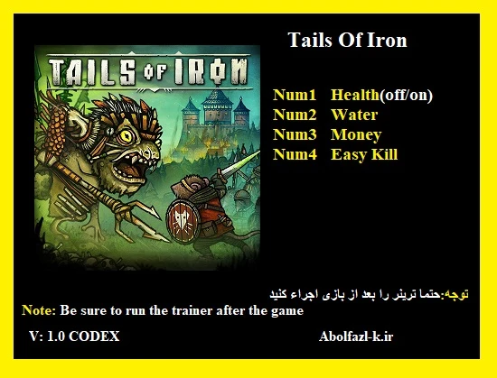 Tails of Iron: Трейнер/Trainer (+4) [1.0] {Abolfazl.k}