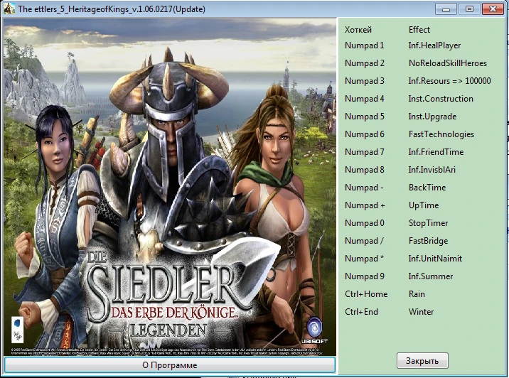 The Settlers 5 - Gold Edition: Трейнер/Trainer (+14) [1.06.0217] {Servick}