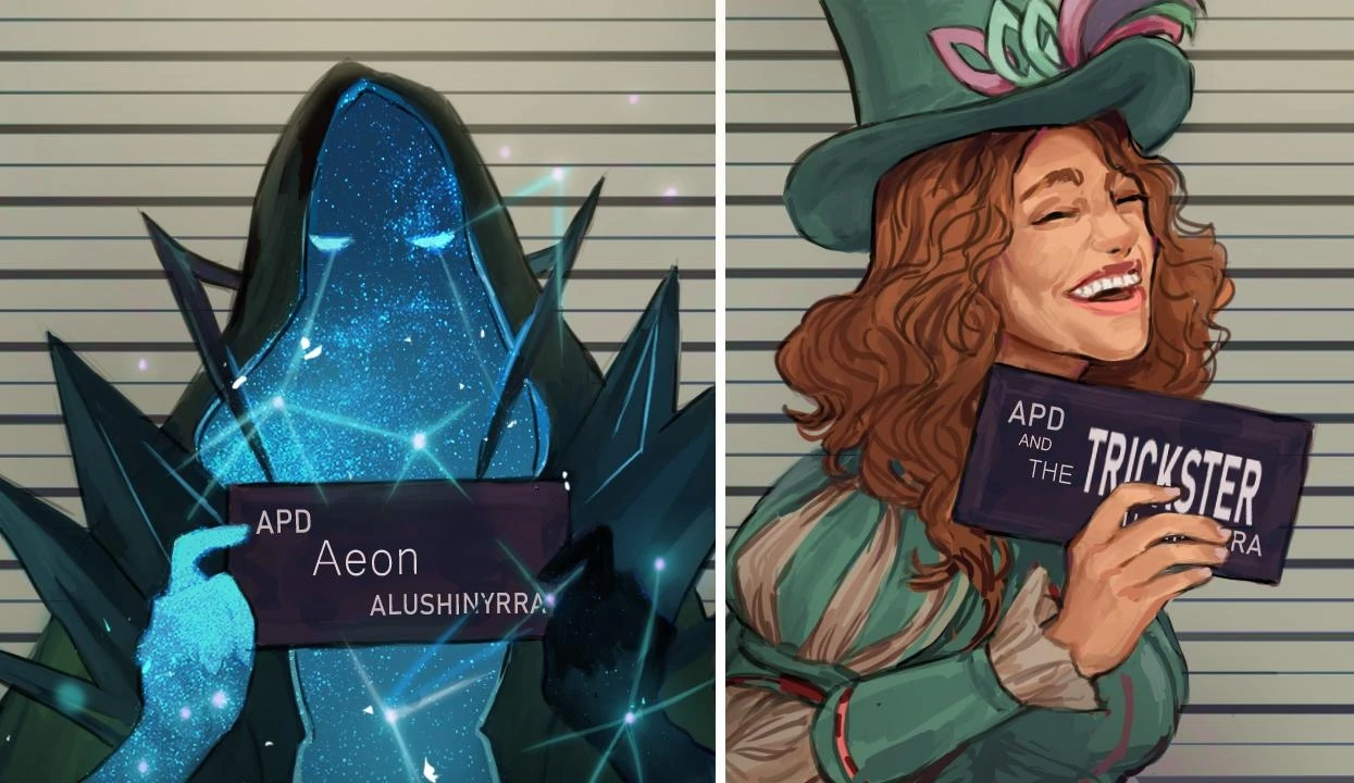 Эон и Трикстер в тюрьме