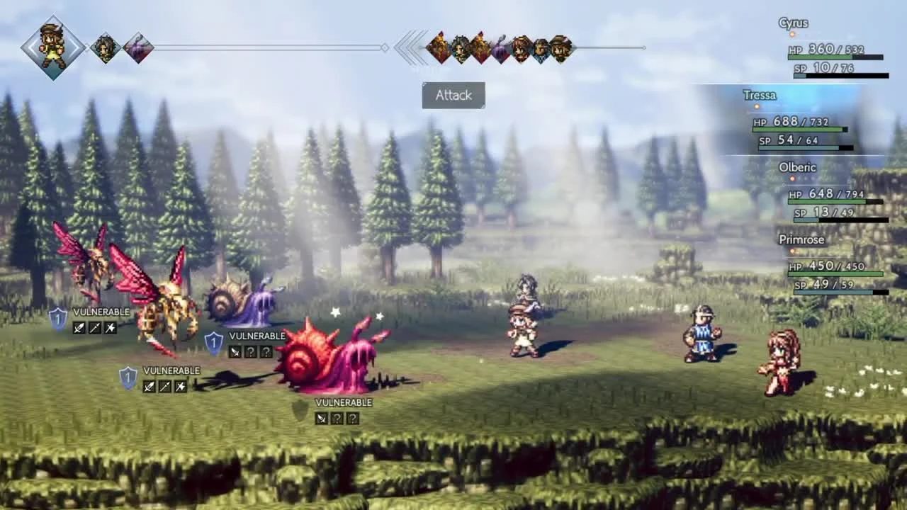 Octopath Traveler: олдскул, но не из-за графики
