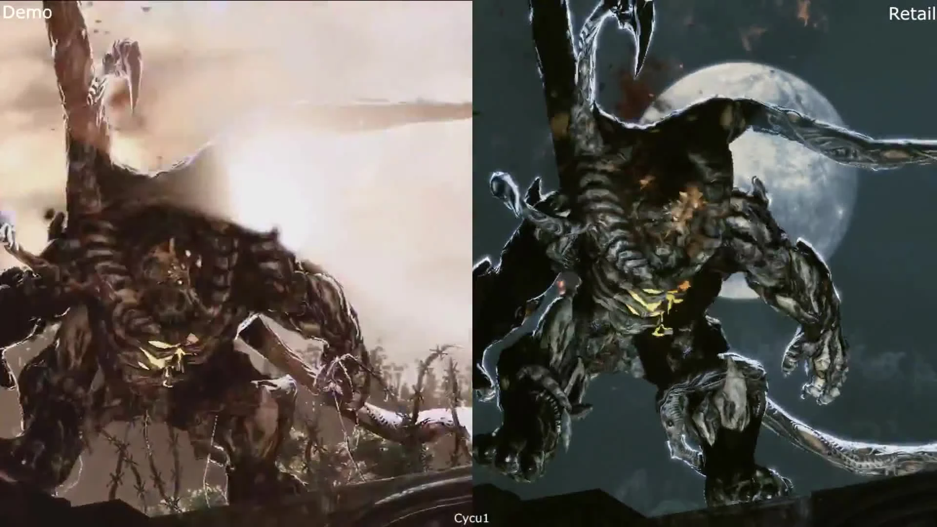 Сравнение графики - Gears of War 3 E3 2010 Демо vs Релиз