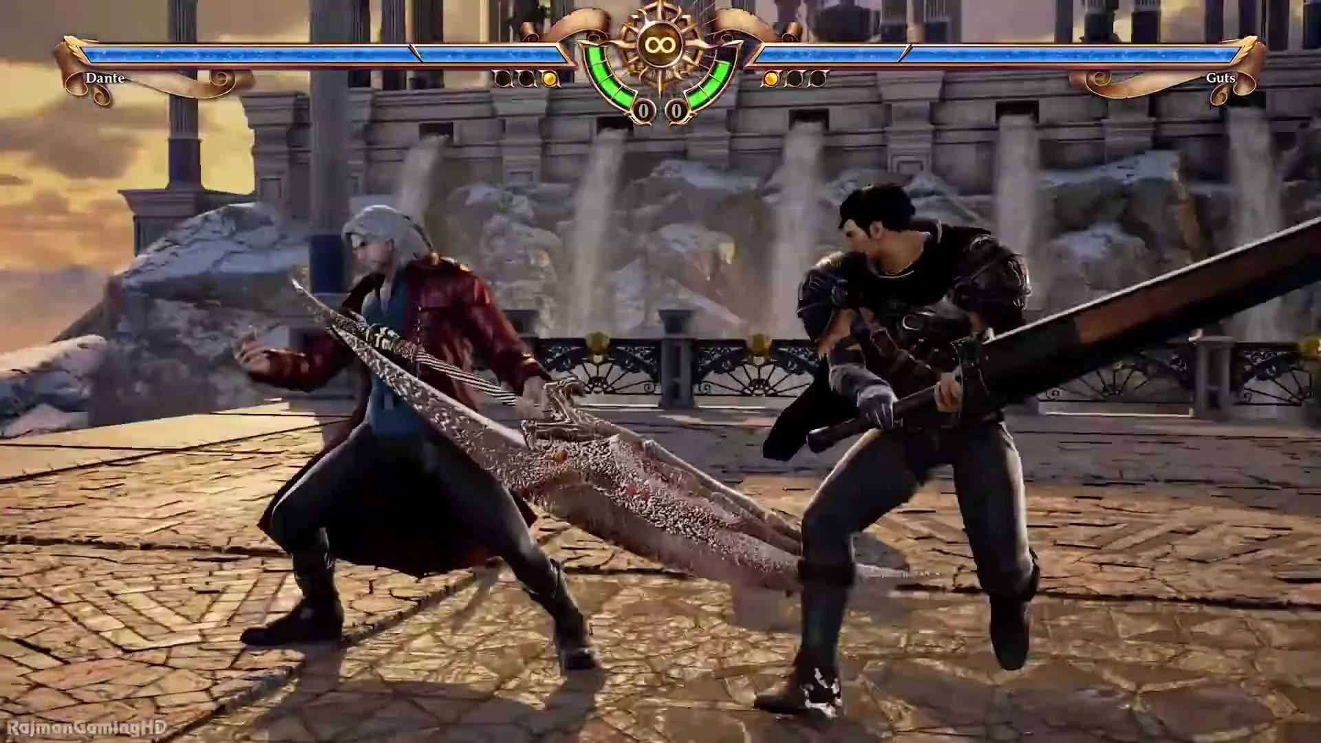 SoulCalibur 6 - DANTE vs GUTS Геймплей [Sparda PC Mod]