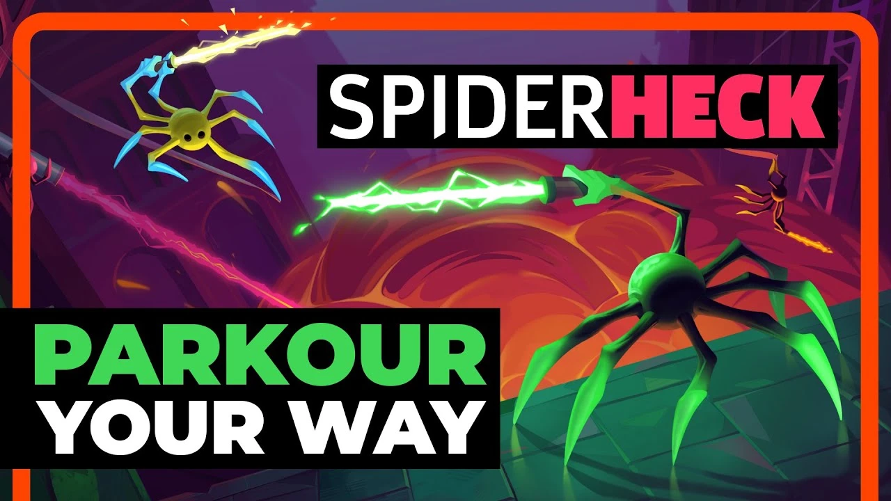 Для SpiderHeck вышло новое обновление с режимом "Паркур" и редактором карт на ПК и PlayStation
