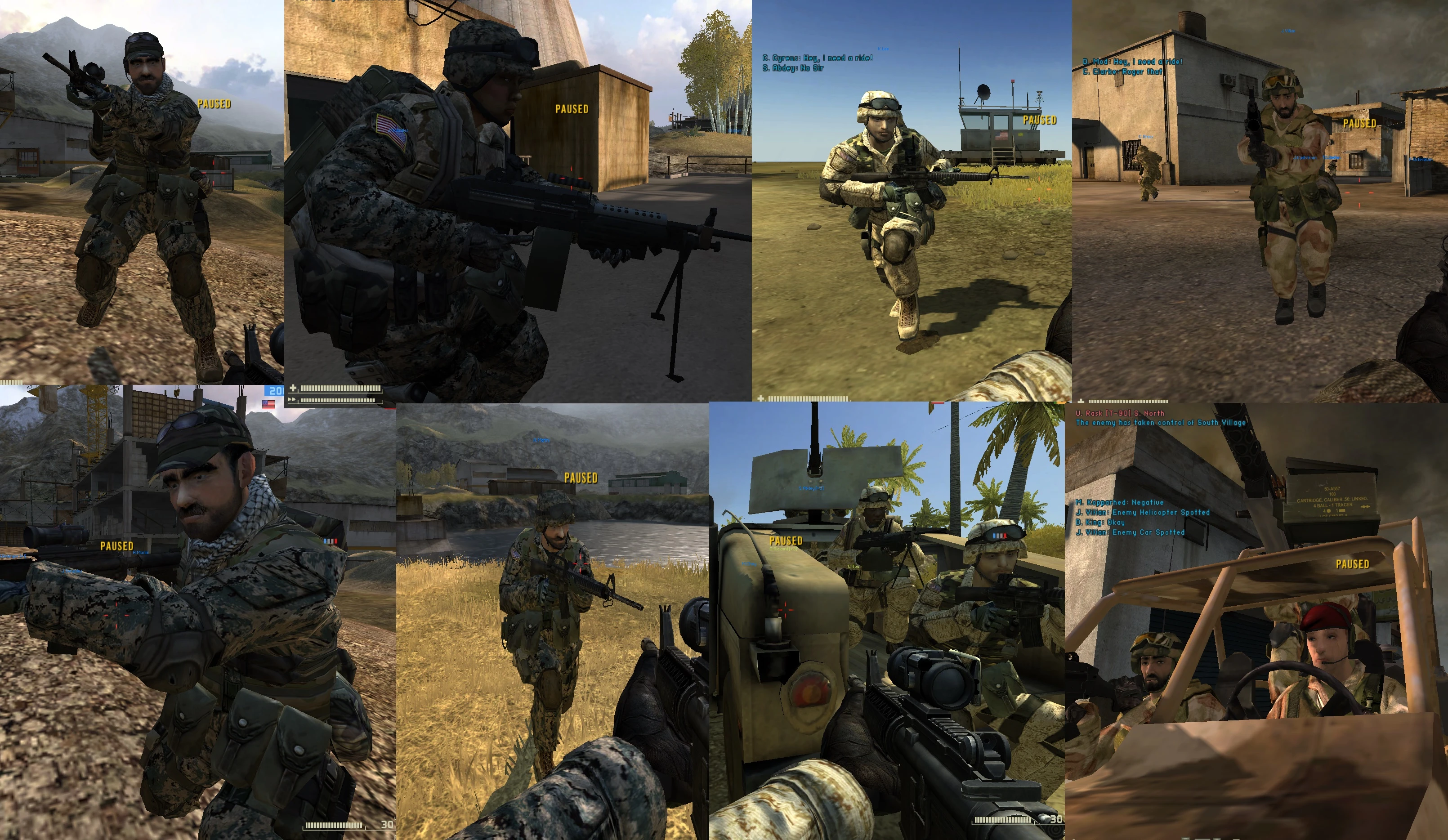 Battlefield 2 "Скины лиц"