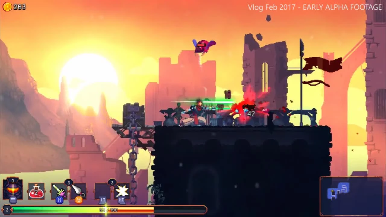 Геймплейный трейлер двухмерного экшена Dead Cells