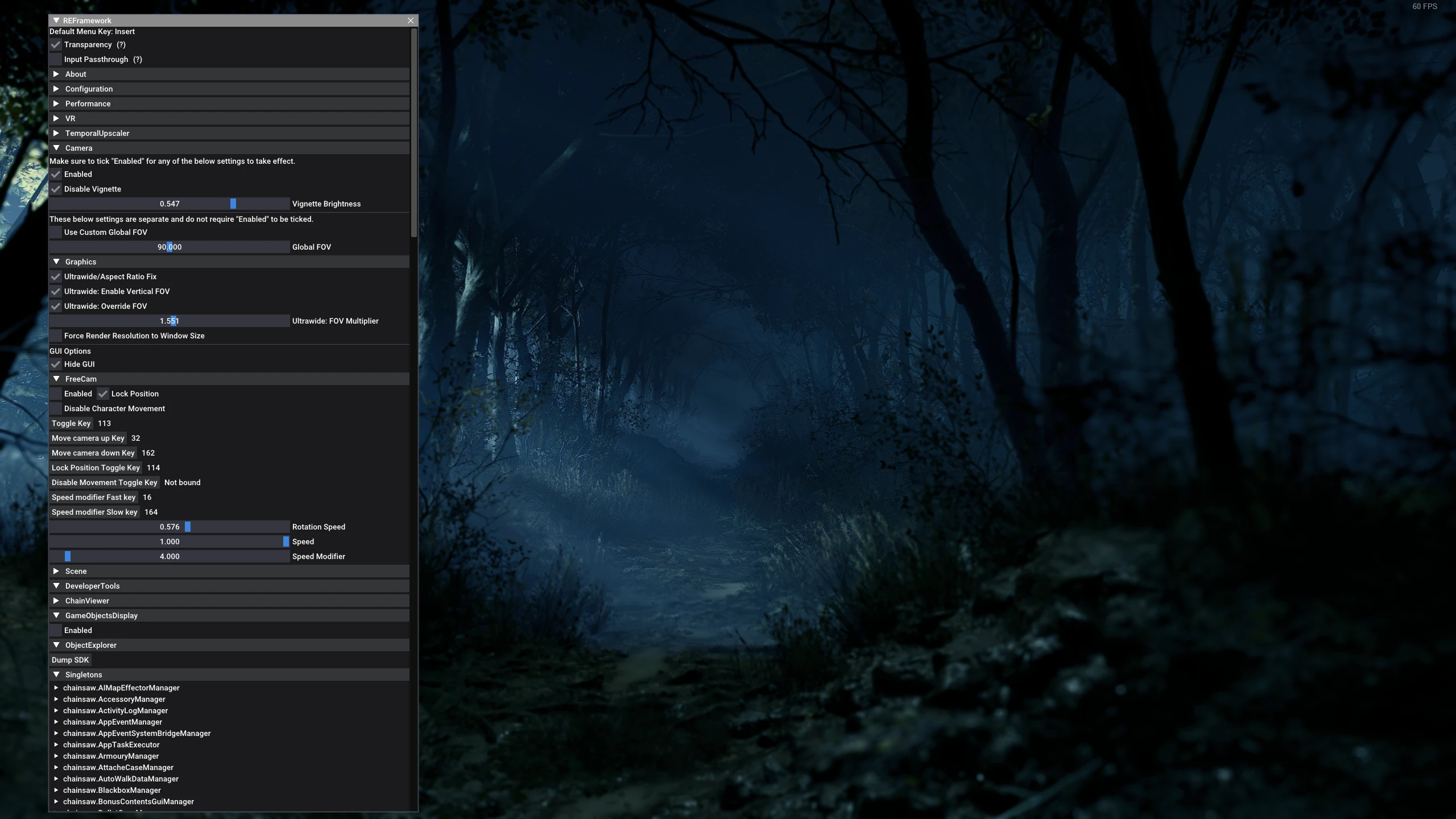 Resident Evil 4 Remake "REFramework - свободная камера и различные настройки игры"