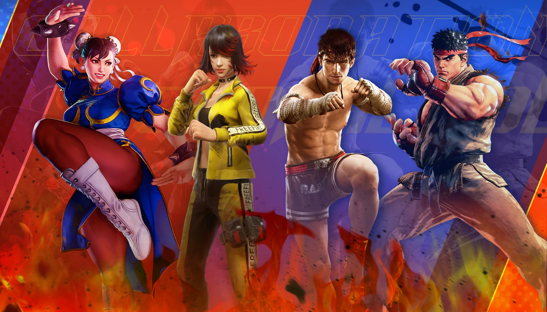 В королевской битве Free Fire началась коллаборация с файтингом Street Fighter V