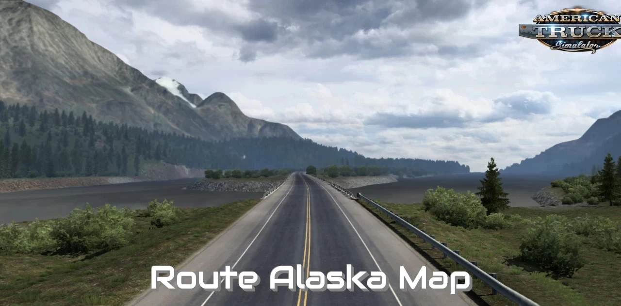 American Truck Simulator "Карта Маршрут Аляска" [v1.7]
