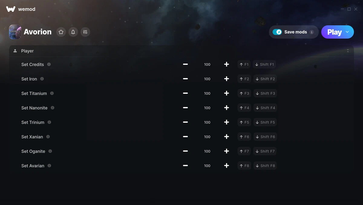 Avorion "Трейнер +8" [UPD: 20.02.2025] {MrAntiFun / WeMod}