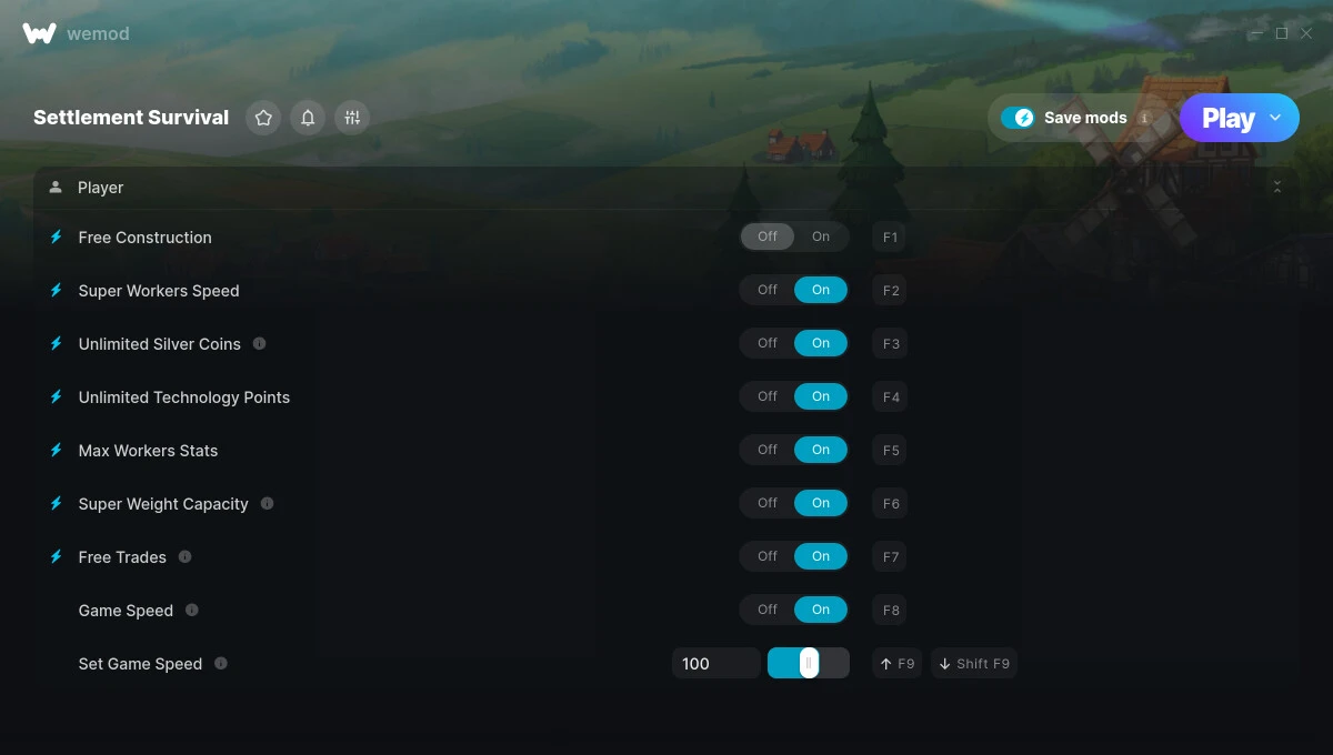 Settlement Survival "Трейнер +9" [UPD: 18.01.2025] {MrAntiFun / WeMod}