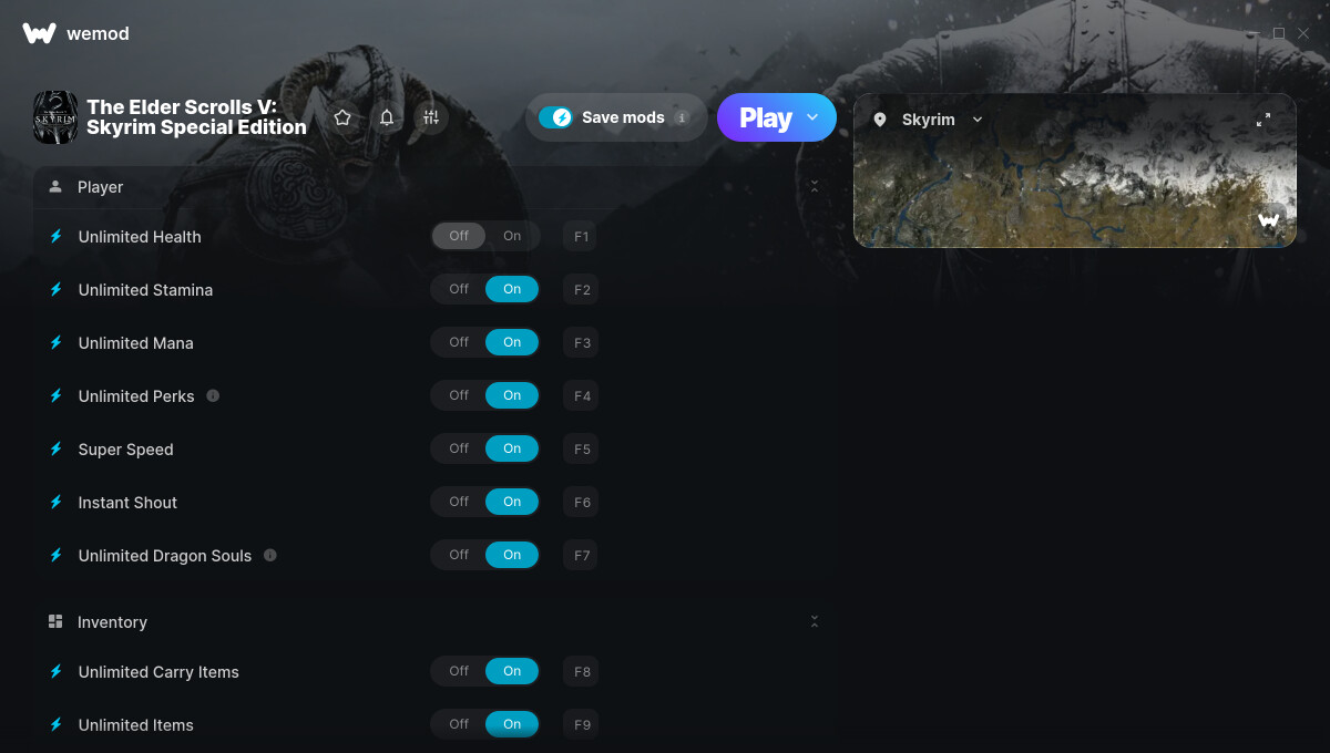 The Elder Scrolls 5: Skyrim Special Edition "Трейнер +13" [UPD: 12.07.2025] {MrAntiFun / WeMod}