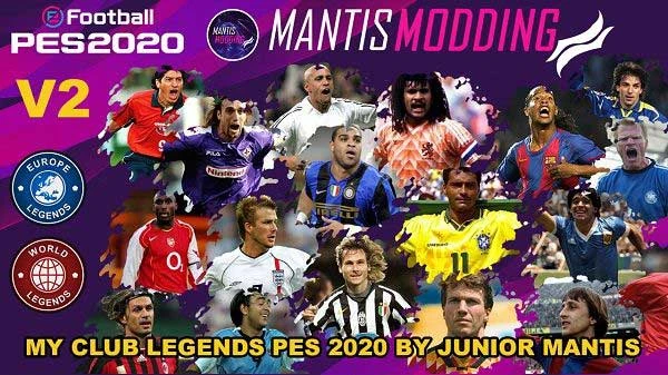 eFootball PES 2020 "MyClub Legends v2 DLC 2.0 PS4 by Junior Mantis"