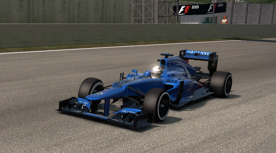 F1 2013 "Fantasy Caterham Gauloises skin with garage"