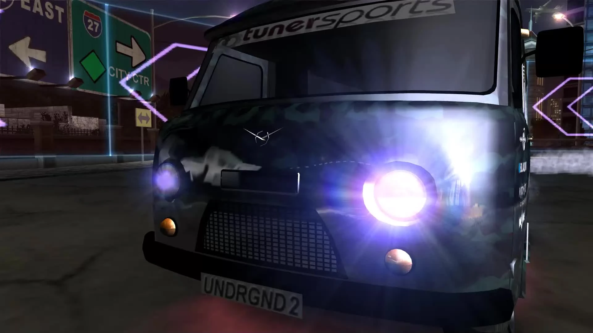 УАЗ 3741 ("Буханка" в новой раскраске) в Need for Speed: Underground 2, гонка спринт