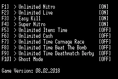 FlatOut Ultimate Carnage: Трейнер/Trainer (+10) [Steam] {LIRW / GHL}