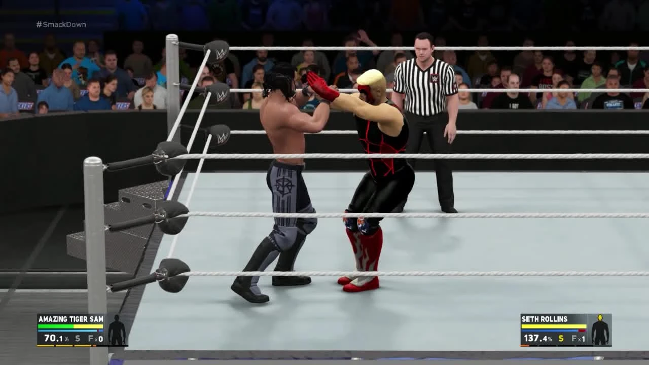 MyCareer Брутальный и Очень кровавый бой - Seth Rollins VS Amazing Tiger Sam (На сложности Легенда)