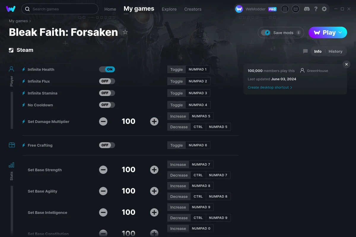 Bleak Faith: Forsaken "Трейнер +15" [UPD: 03.06.2024] {GreenHouse / WeMod}