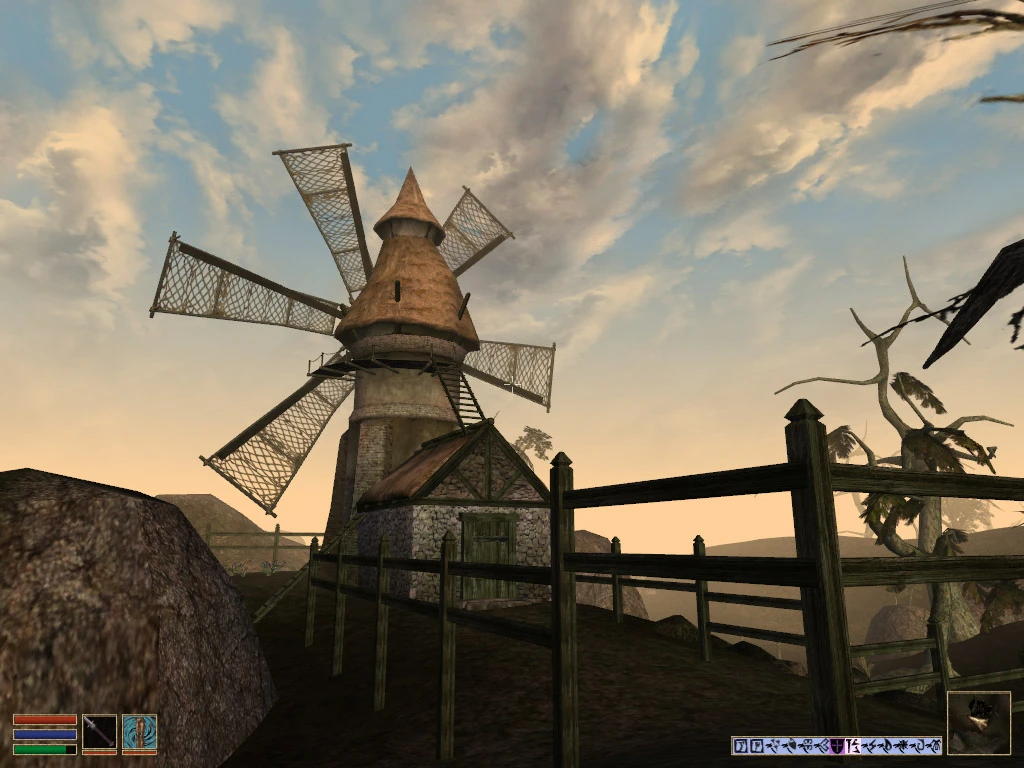 Morrowind "Ветряная мельница в Кальдере"