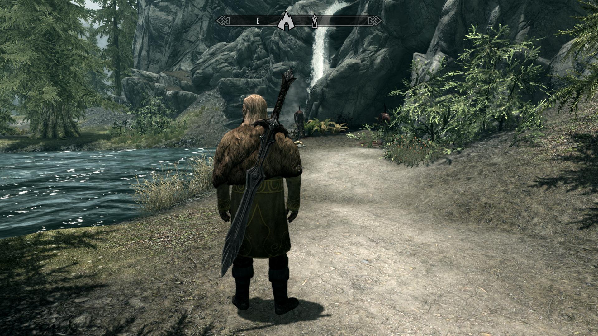 TES 5: Skyrim "Темный стеклянный двуручный меч от zr1vetteowner"