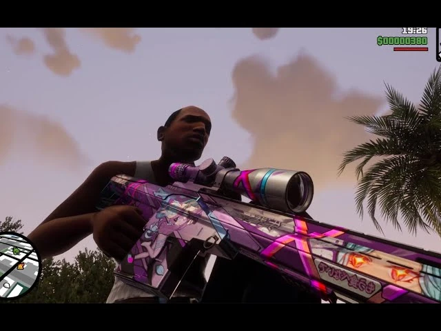 Grand Theft Auto: The Trilogy (San Andreas) "Сборник оружия из Call of Duty Modern Warfare 2019"