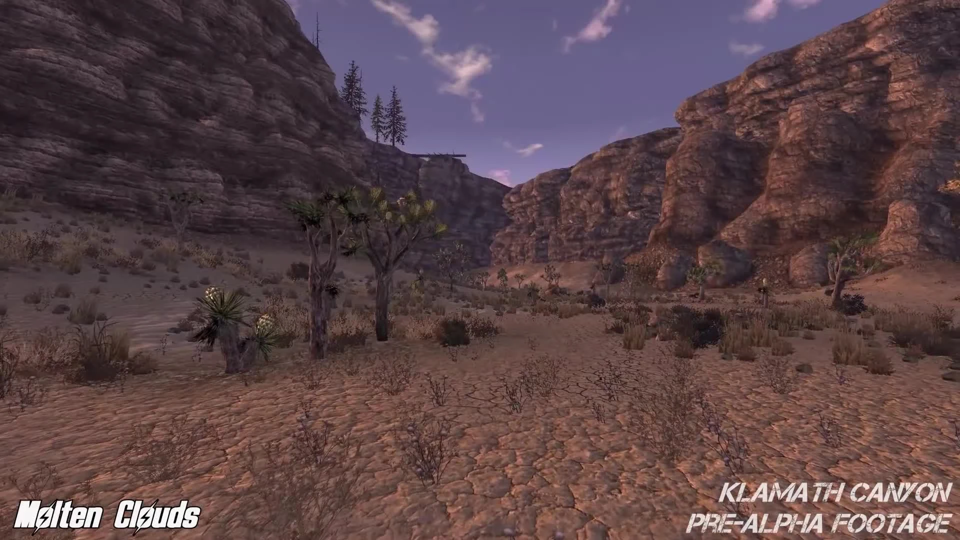 Ремейк Fallout 2. Каньон Кламата. Пре-Альфа [Molten Clouds]