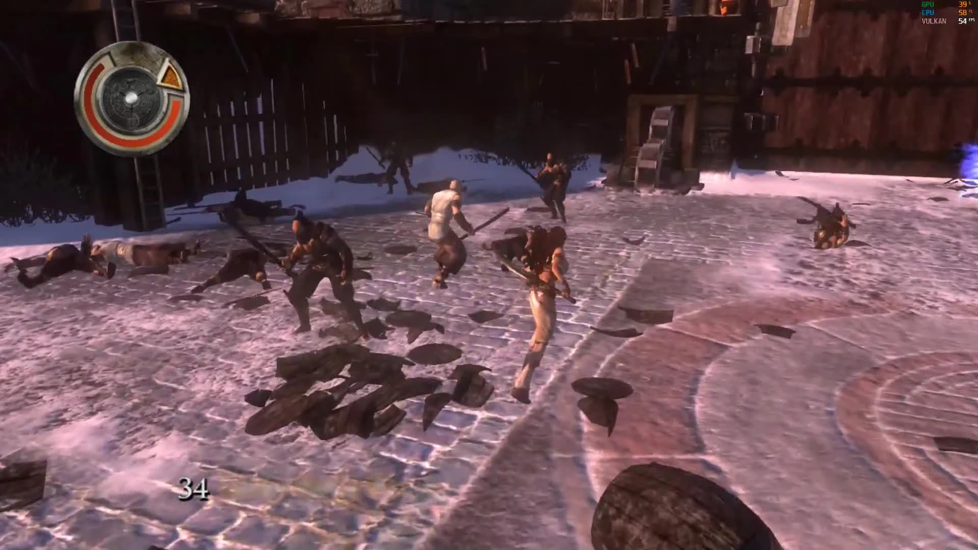 Heavenly Sword - пример работы на эмуляторе PS3 в 60 фпс