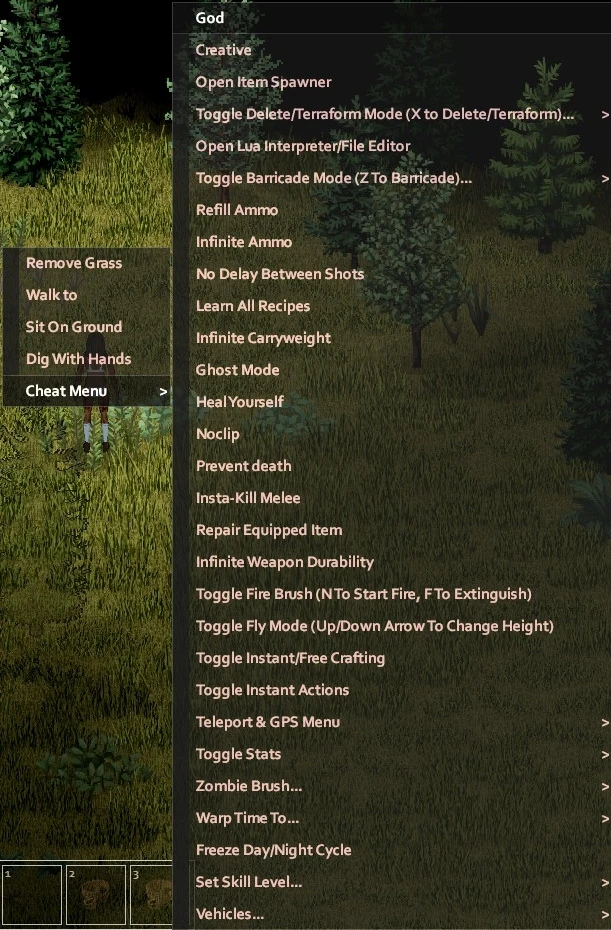Project Zomboid: Чит-Мод/Cheat-Mode (Cheat Menu 2.9.1)