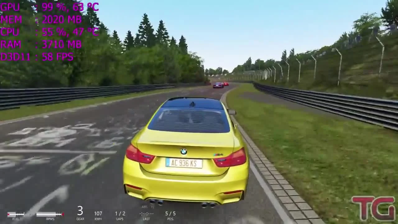 Assetto Corsa - GTX 1050 Ti - Pentium G4560