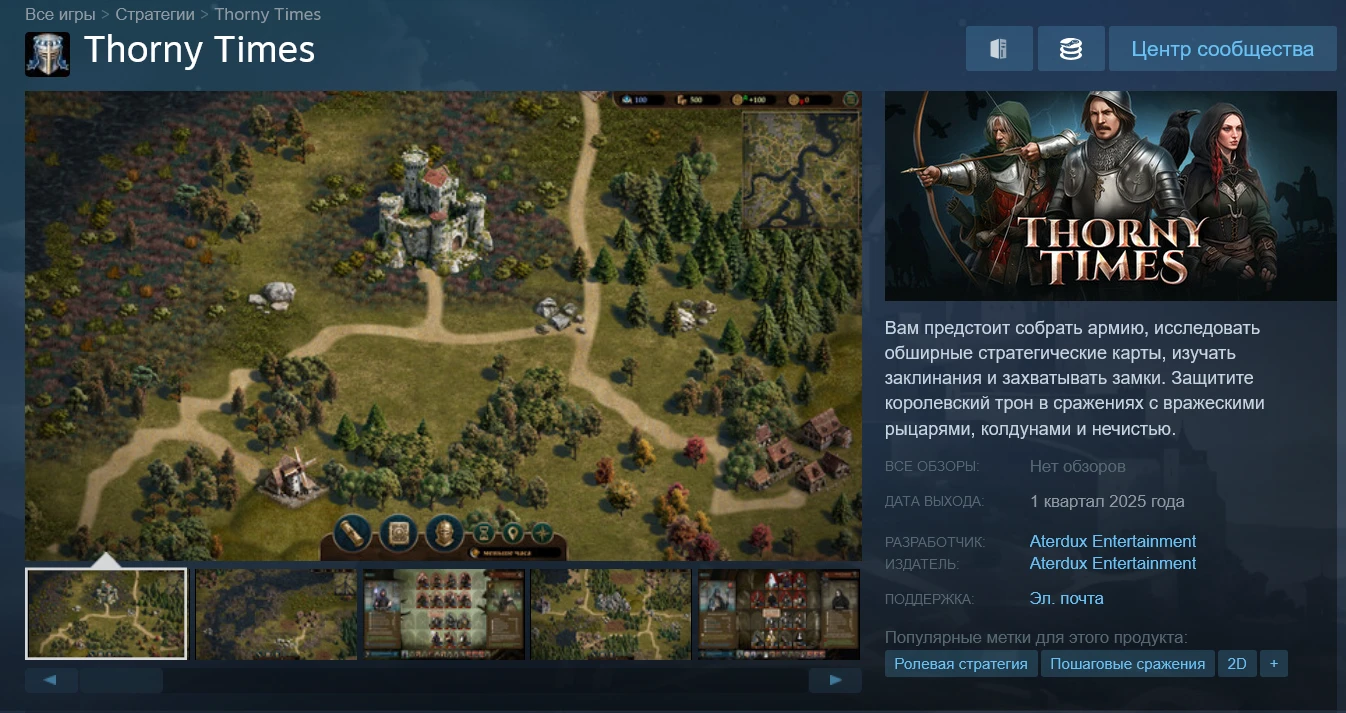 Thorny Times: ремейк культовой RPG "Времена Раздора" выйдет в Steam