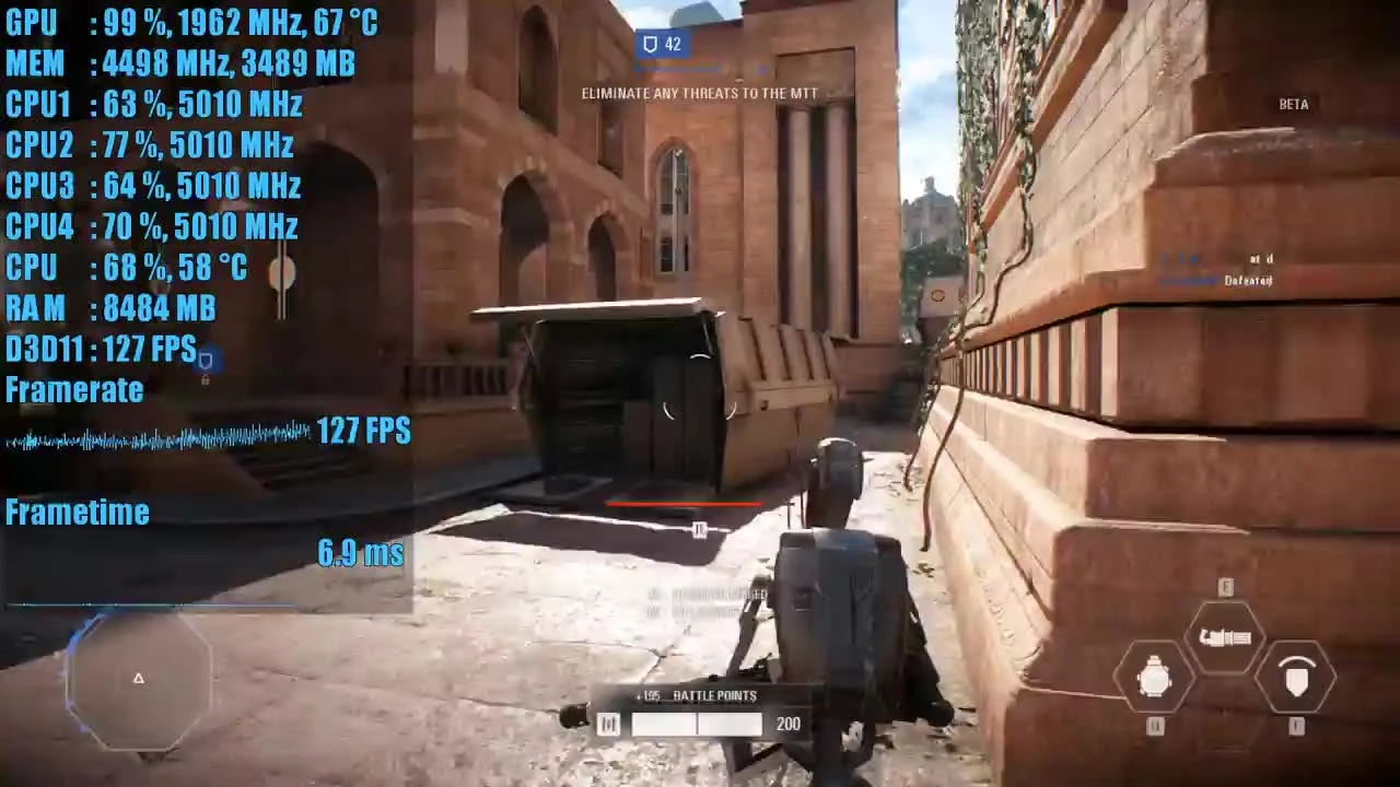 Intel i3-8350k 5ghz + GTX 1070 - Star Wars Battlefront 2