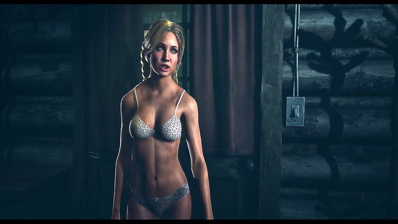 Until Dawn "Сохранение - Джесс в трусиках, момент в хижине"