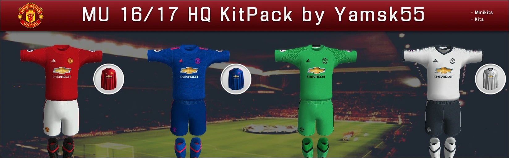 FIFA 10 "FC MANCHESTER UNITED 16/17 HQ KitPack by Yamsk55"