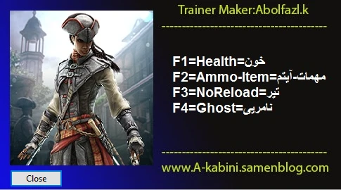 Assassin's Creed III: Liberation HD: Трейнер/Trainer (+4) [1.0] {Abolfazl.k}