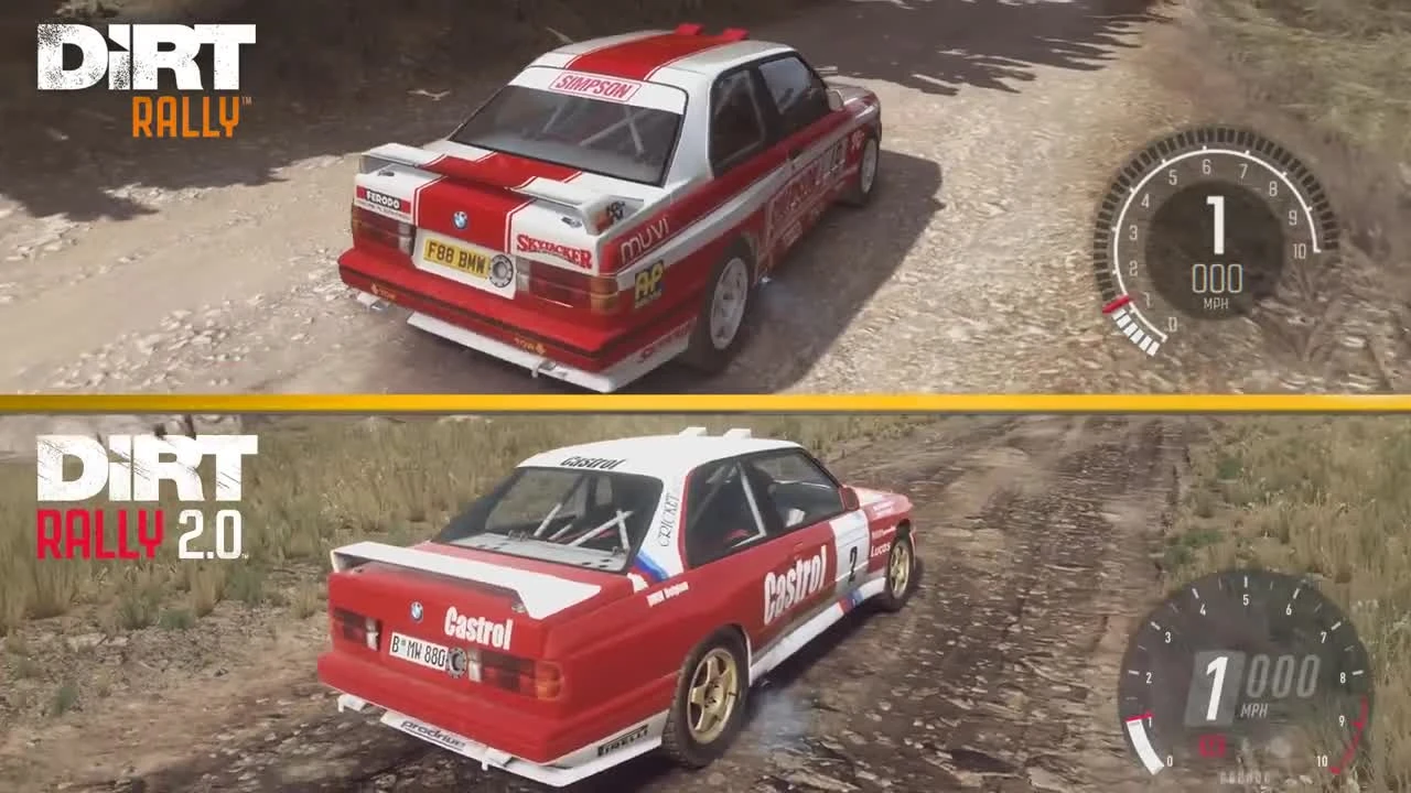 DiRT Rally 2.0 vs DiRT Rally - Сравнение графики