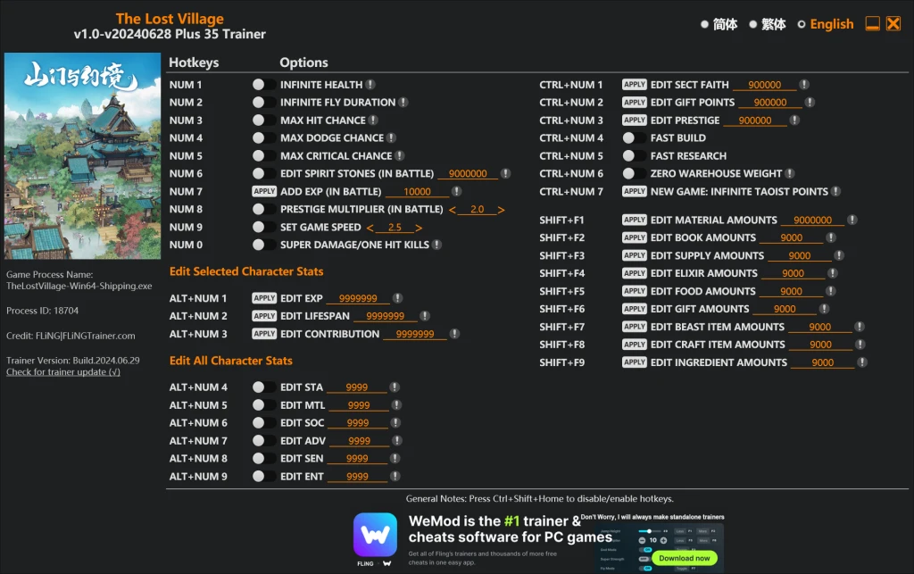 The Lost Village "Трейнер +35" [1.0 - UPD: 27.04.2025] {FLiNG}