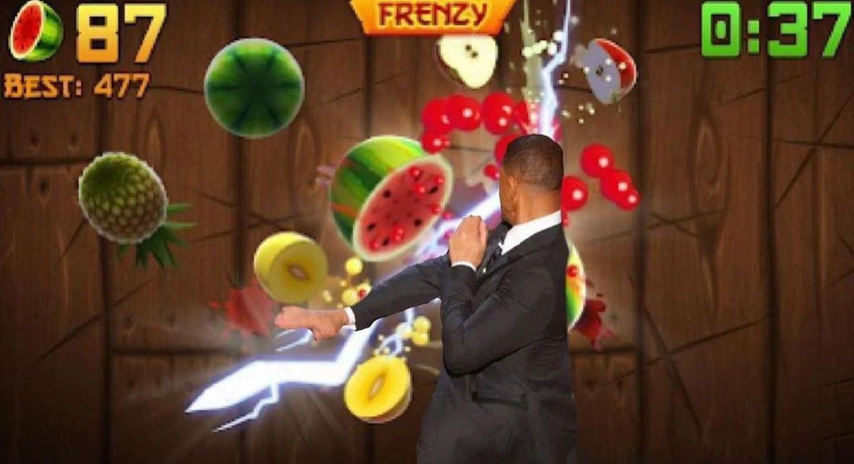Уилл Смит в Fruit Ninja!