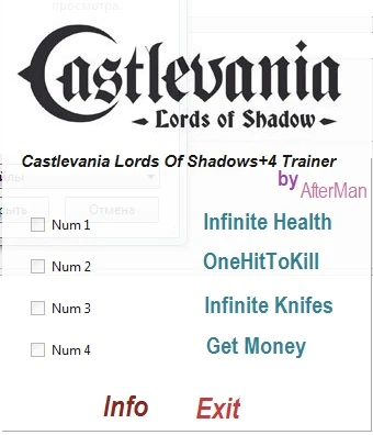 Castlevania: Lords of Shadow ~ Ultimate Edition: Трейнер/Trainer (+4) [All Versions] {AfterMan}