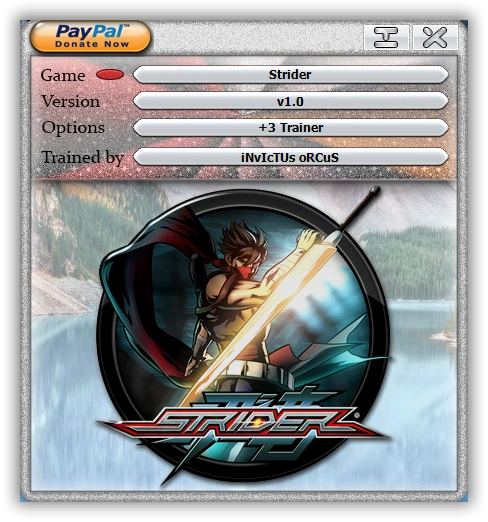 Strider: Трейнер/Trainer (+3) [1.0] {iNvIcTUs oRCuS / HoG}